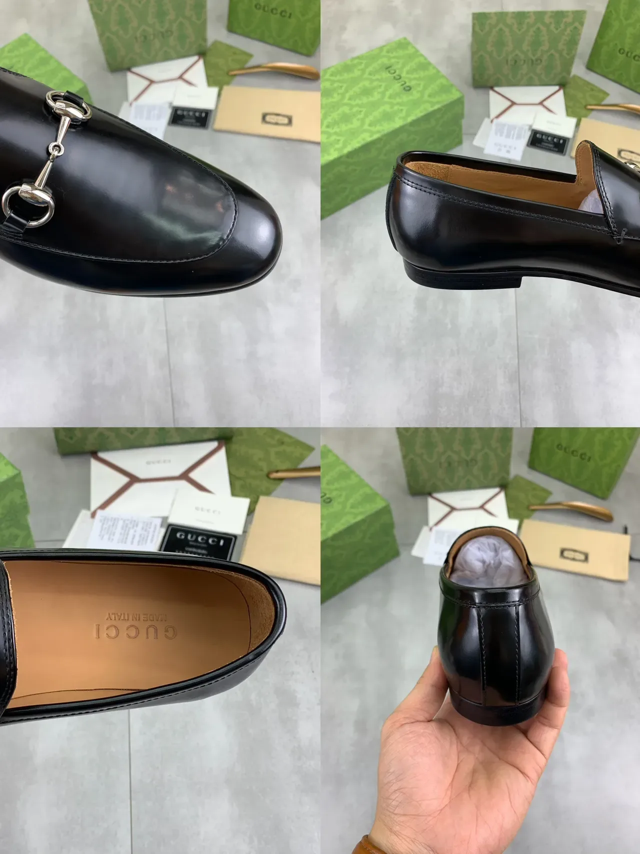 Gucci Horsebit 1955 Mocassins de couro preto 2