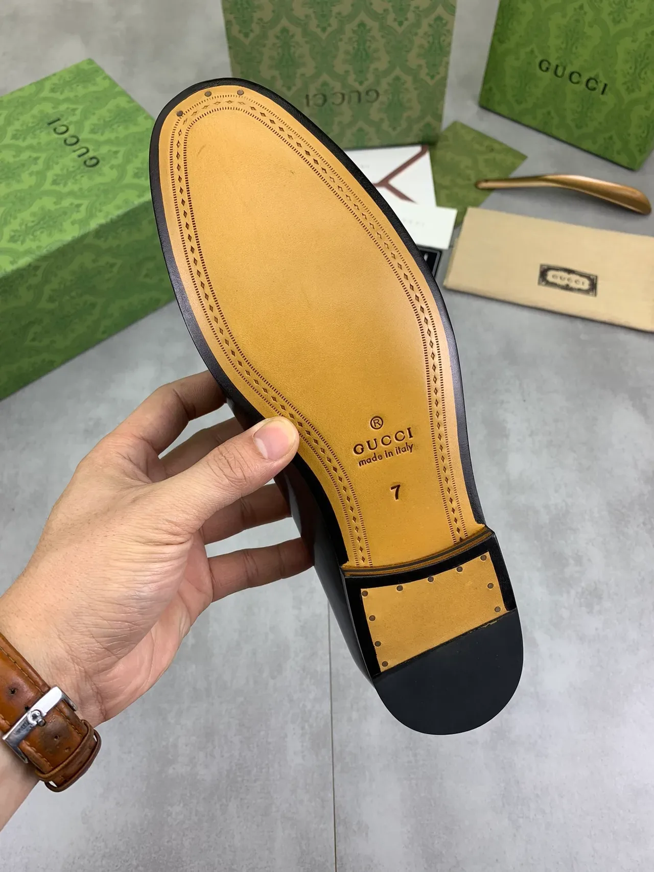 Gucci Horsebit 1955 Mocassins de couro preto 3