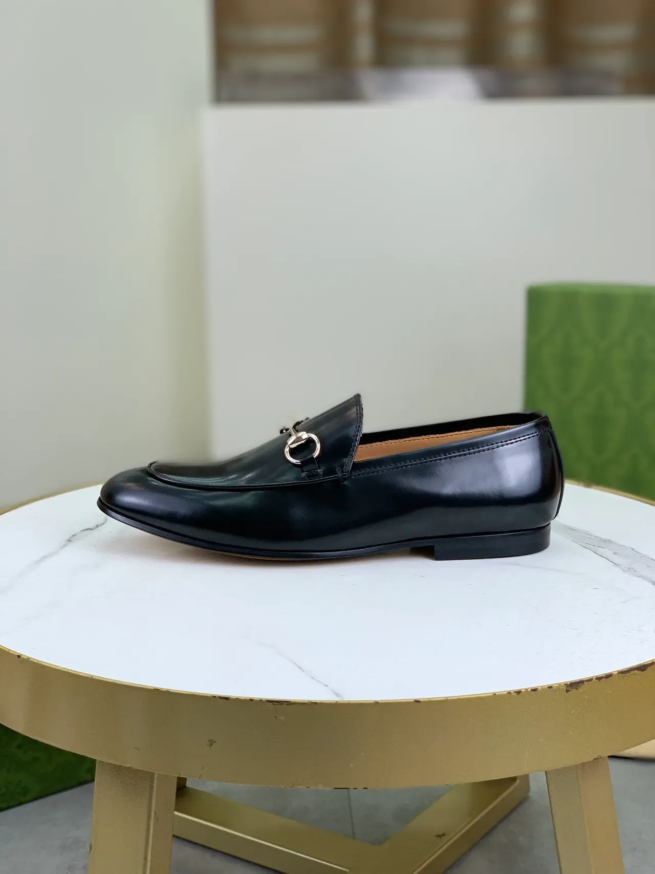 Gucci Horsebit 1955 Mocassins de couro preto 6
