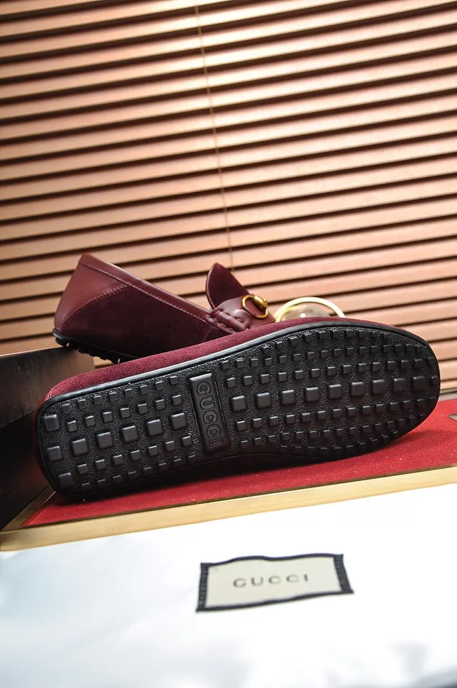 Gucci Horsebit 1955 Mocassins de Ante Burdeos 4