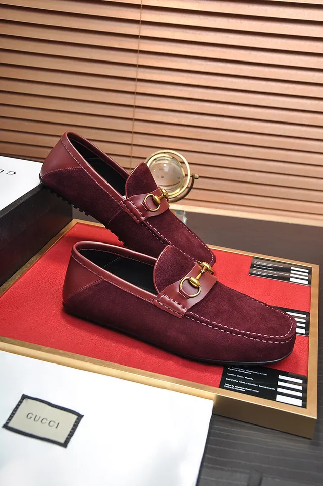 Gucci Horsebit 1955 Mocassins de Ante Burdeos 5