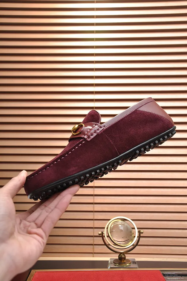 Gucci Horsebit 1955 Mocassins de Ante Burdeos 6
