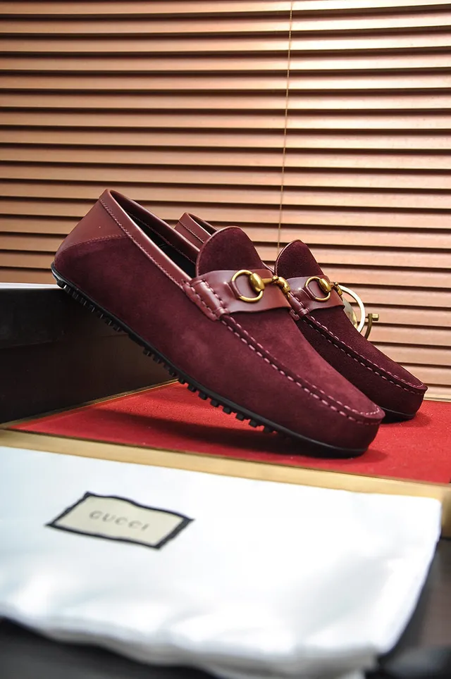 Gucci Horsebit 1955 Mocassins de Ante Burdeos 7