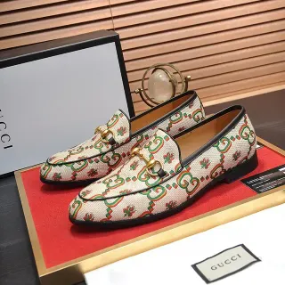 Mocasines Gucci Horsebit 1955 GG Monogram Beige