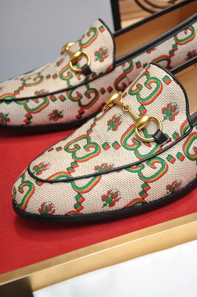 Mocassins Gucci Horsebit 1955 GG Monogram Beige 3