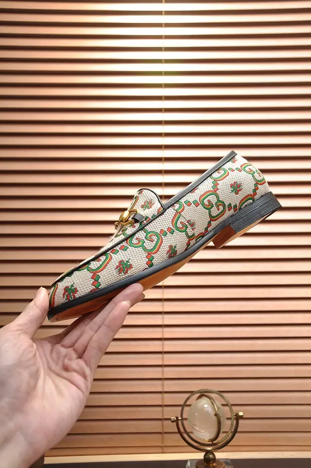 Mocassins Gucci Horsebit 1955 GG Monogram Beige 6