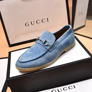 Gucci Horsebit 1955 হালকা নীল স্যুয়েড লোফার