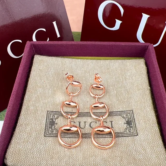 Gucci Horsebit 1955 Three-Tone Horsebit Earrings 3