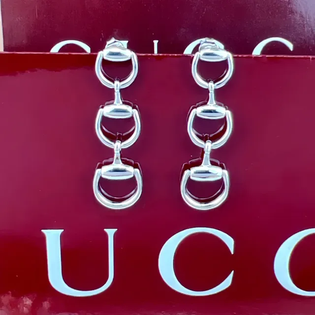 Gucci Horsebit 1955 Three-Tone Horsebit Earrings 4