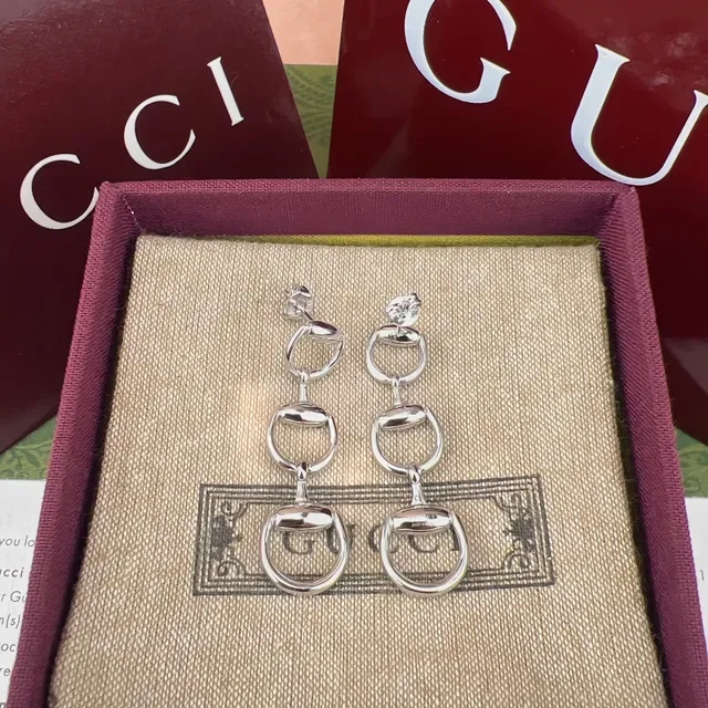 Gucci Horsebit 1955 Three-Tone Horsebit Earrings 5