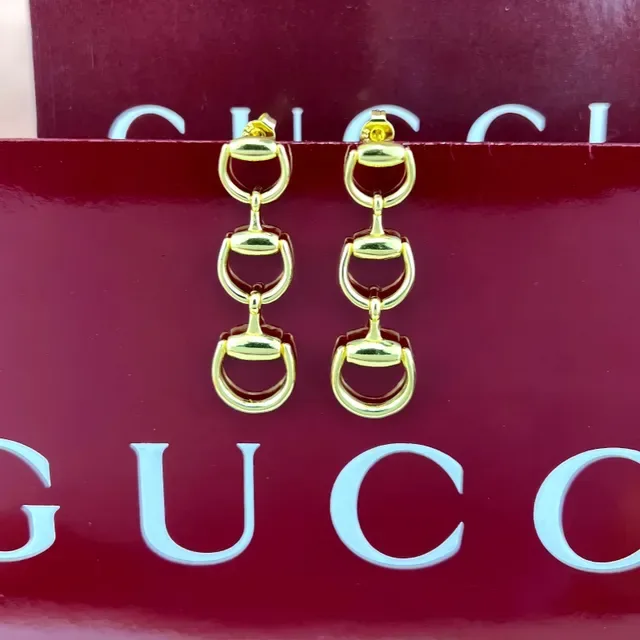 Gucci Horsebit 1955 Three-Tone Horsebit Earrings 6
