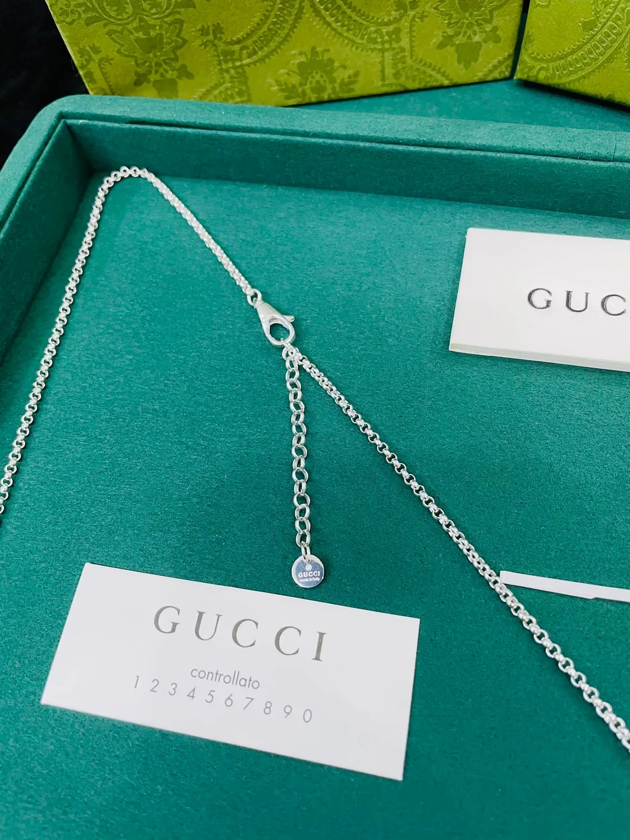 Gucci Interlocking G Pendentif Bleu Émaillé 3