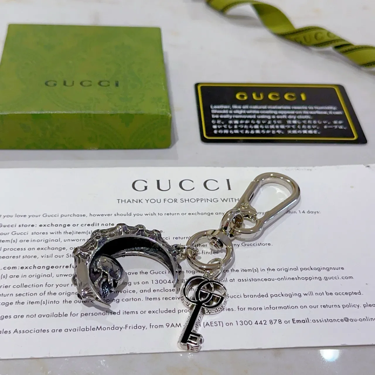 Gucci Interlocking G 月牙钥匙扣珠宝 6