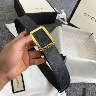 Gucci Ophidia preto GG Monogram couro cinto