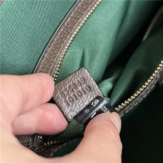 Gucci Ophidia GG Monogram कैनवास बर्गंडी वेब स्ट्राइप टोट बैग 3