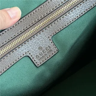 Gucci Ophidia GG Monogram कैनवास बर्गंडी वेब स्ट्राइप टोट बैग 4
