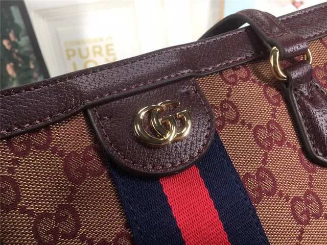 Gucci Ophidia GG Monogram Web Stripe টোট ব্যাগ 13