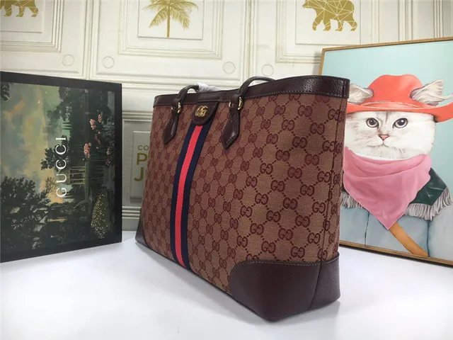 Gucci Ophidia GG Monogram Web Stripe টোট ব্যাগ 16