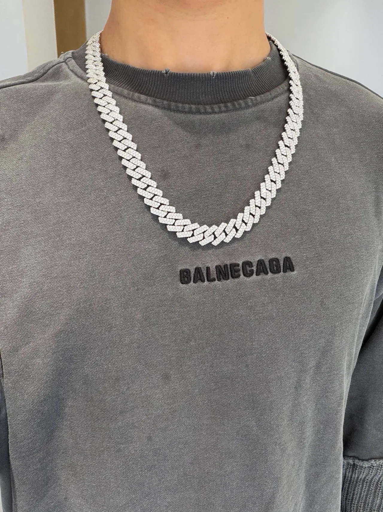 Gucci Pavé-Diamond Curb-Link Chain নেকলেস 2