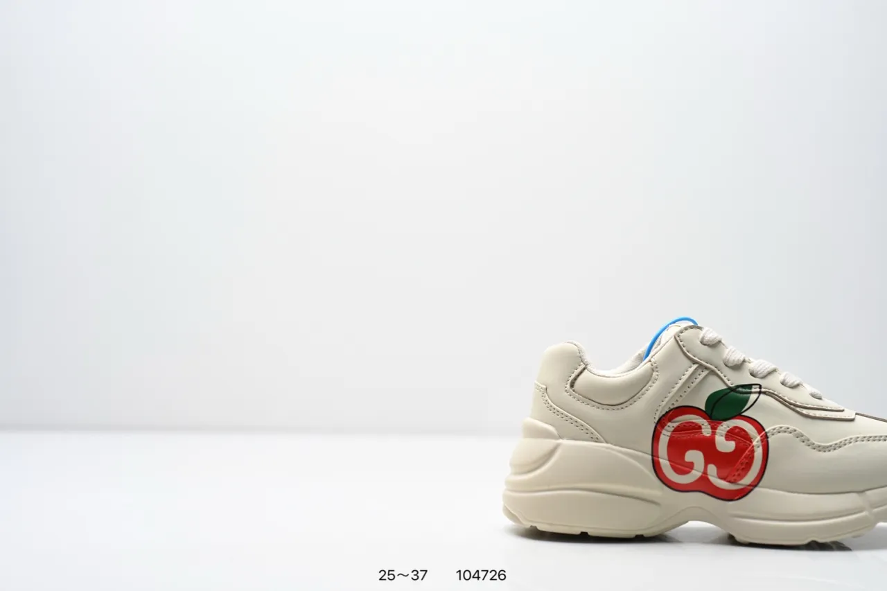 Gucci Rhyton Off-White Leather Chunky Sneakers 12
