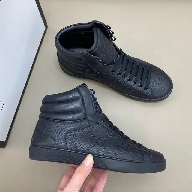 Gucci Screener Sneakers lifestyle noires embossées GG Monogram 6