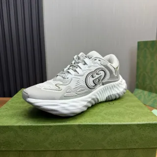 Gucci Screener Gris claro estilo de vida zapatillas