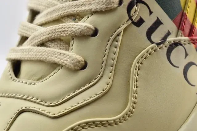 Gucci Screener Off-White Logo-Print Chunky Sneakers 6