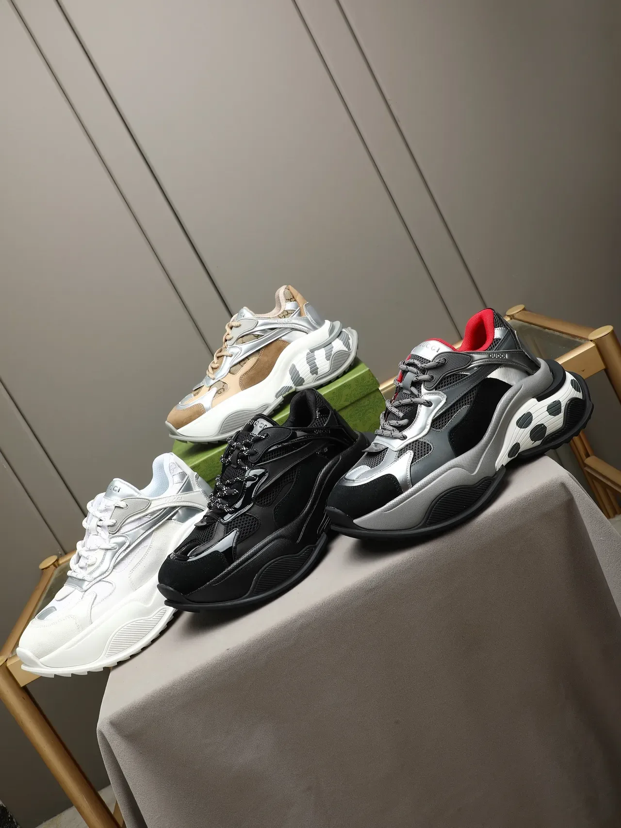 Gucci Screener Sneakers Chunky à Pois 2