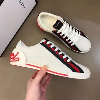 Gucci Screener blanco rojo marino Web Stripe zapatillas lifestyle