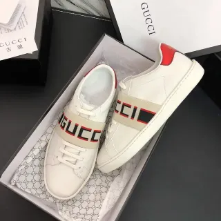 Gucci Screener blancas rojas correa web zapatillas lifestyle