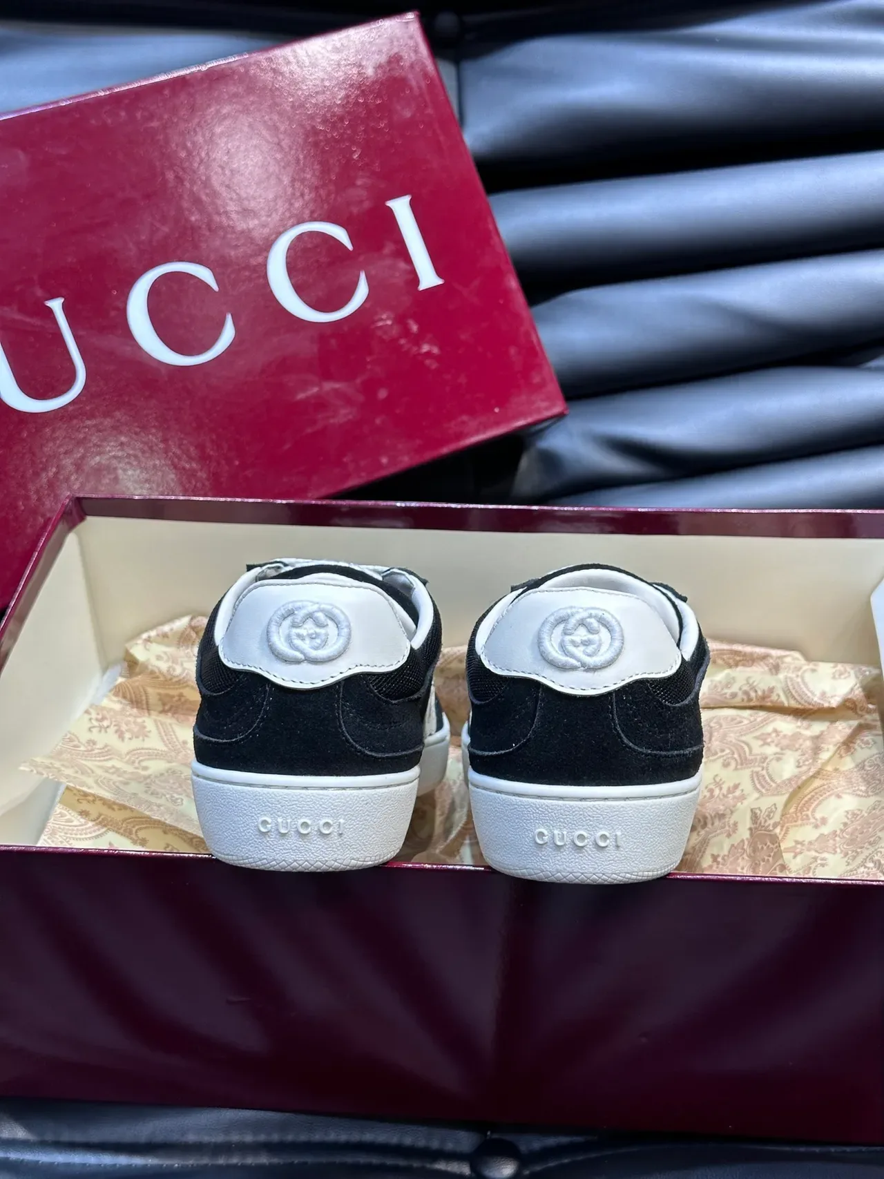 Gucci Tennis 1977 क्रीम और काला लाइफस्टाइल स्नीकर्स 3