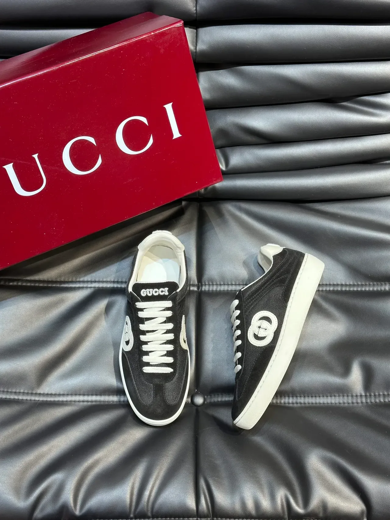 Gucci Tennis 1977 क्रीम और काला लाइफस्टाइल स्नीकर्स 5