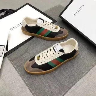 Gucci Tennis 1977 Negro Beige Verde Rojo Web Lifestyle Zapatillas