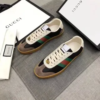 Gucci Tennis 1977 Noir Beige Vert Rouge Web Chaussures Lifestyle 2