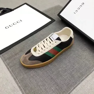 Gucci Tennis 1977 Noir Beige Vert Rouge Web Chaussures Lifestyle 5