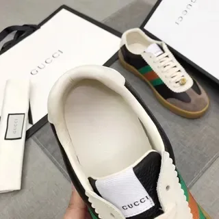 Gucci Tennis 1977 Noir Beige Vert Rouge Web Chaussures Lifestyle 6