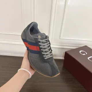 Gucci Tennis 1977 gris rojo marino raya web zapatillas lifestyle