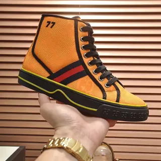 Gucci Tennis 1977 Naranja Monogram Zapatillas Lifestyle de Alto