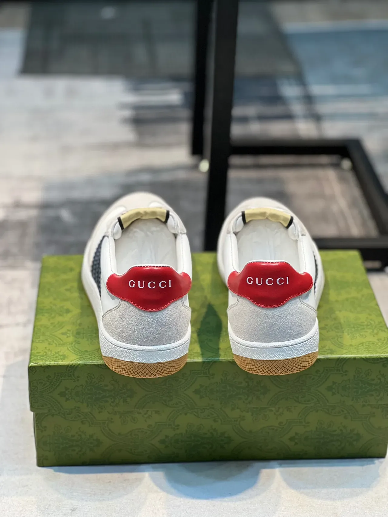 Gucci Tennis 1977 Blancos Marinos Rojos Zapatillas Lifestyle 3
