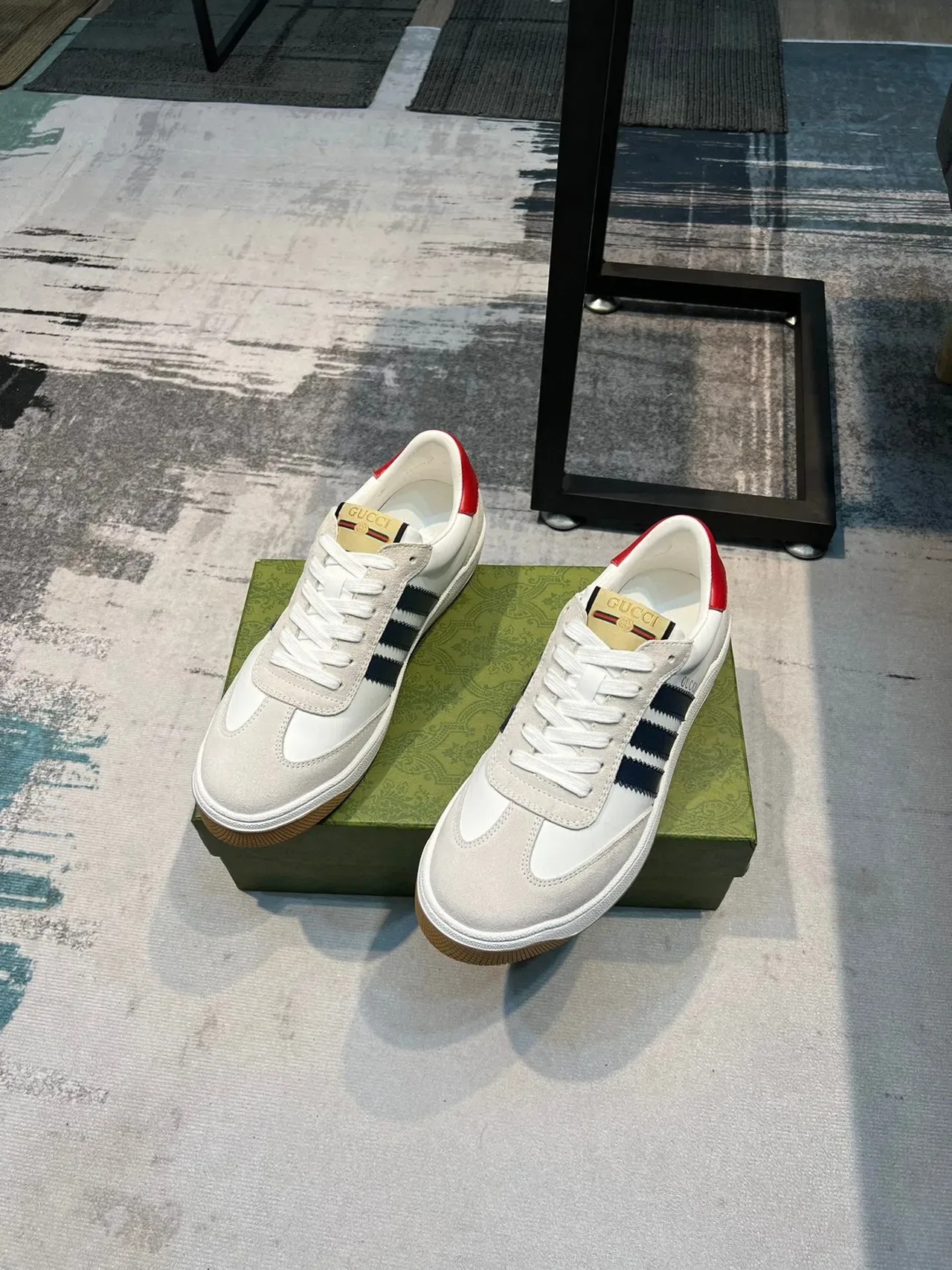 Gucci Tennis 1977 Blancos Marinos Rojos Zapatillas Lifestyle 6