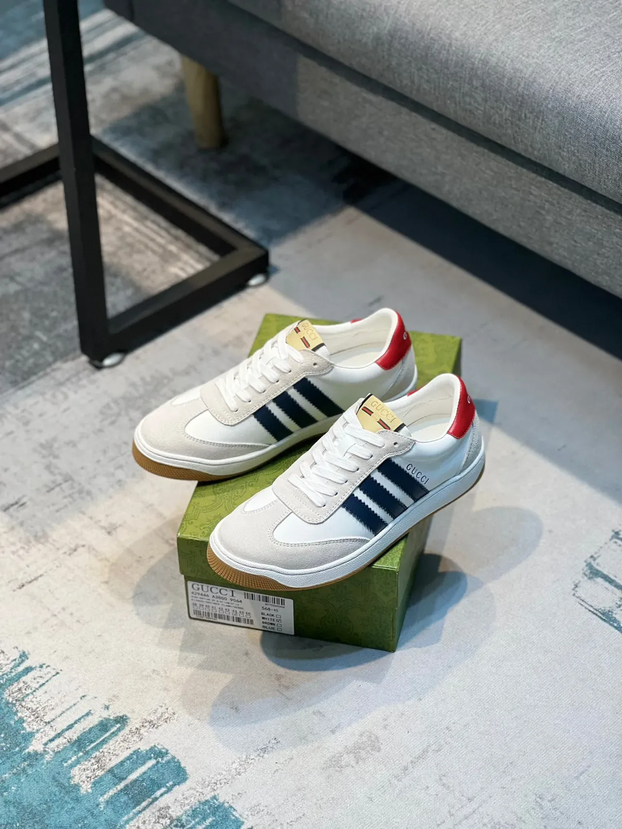Gucci Tennis 1977 Blancos Marinos Rojos Zapatillas Lifestyle 8