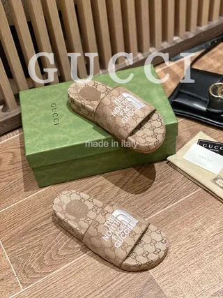 Gucci x The North Face GG Monogram Logo Slide Slippers 7