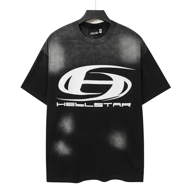 Hellstar Acid-Wash Distressed Logo T-Shirt 3