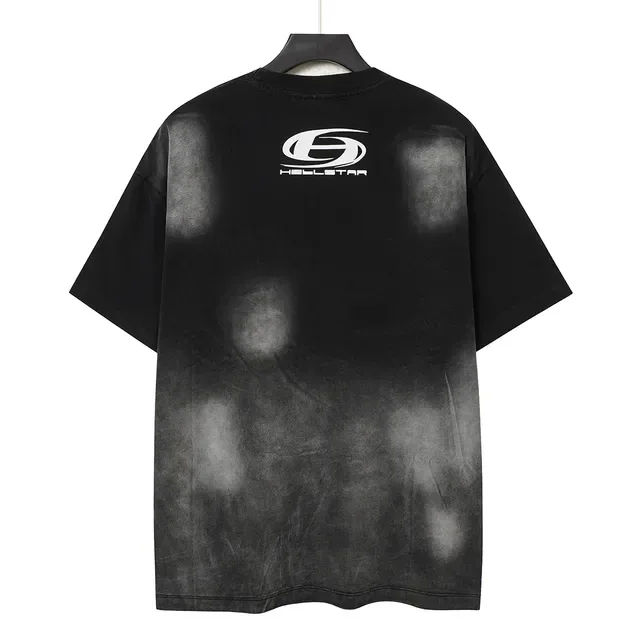 Hellstar Acid-Wash Distressed Logo T-Shirt 4
