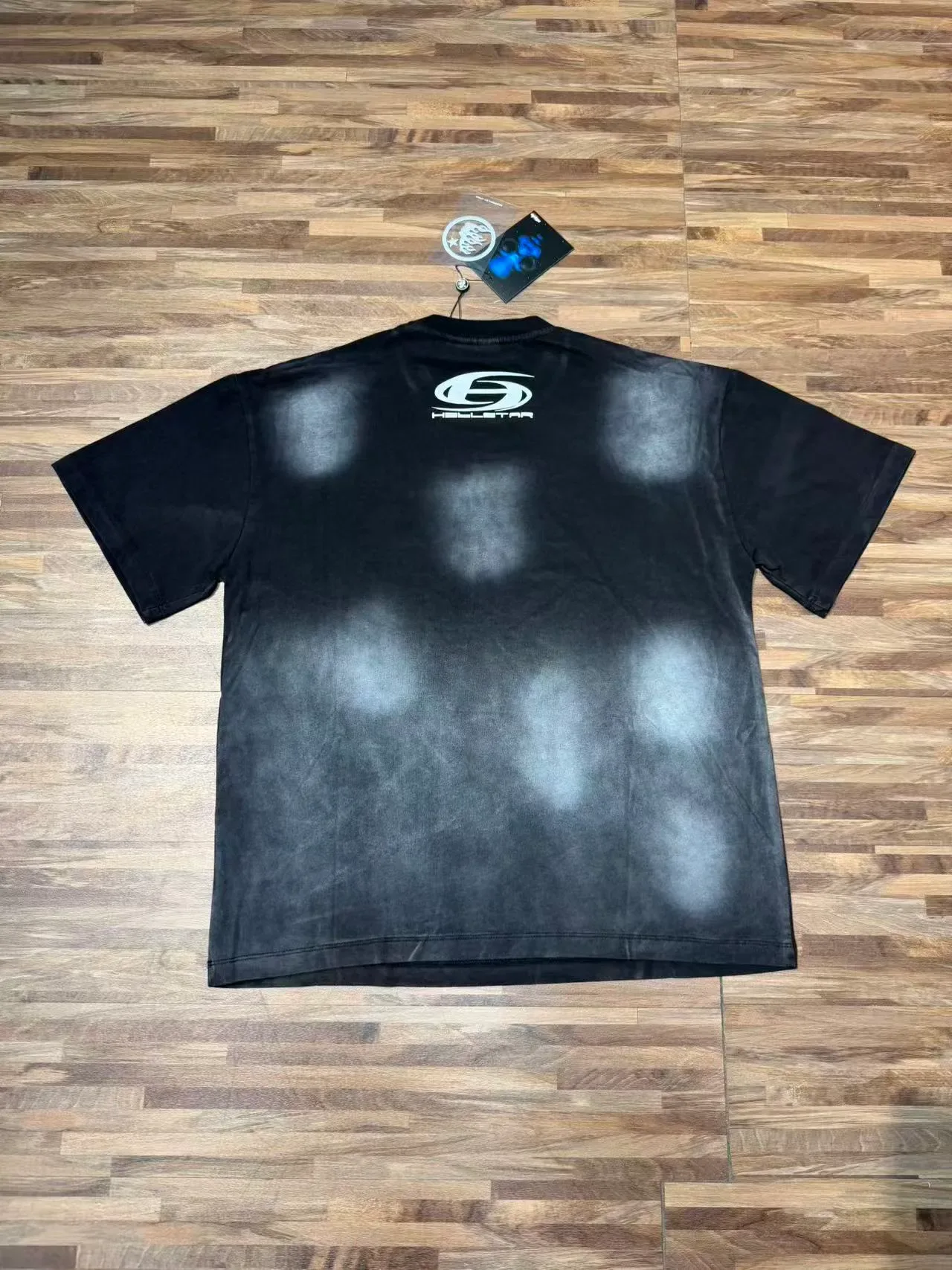 Hellstar Acid-Wash Distressed Logo T-Shirt 7