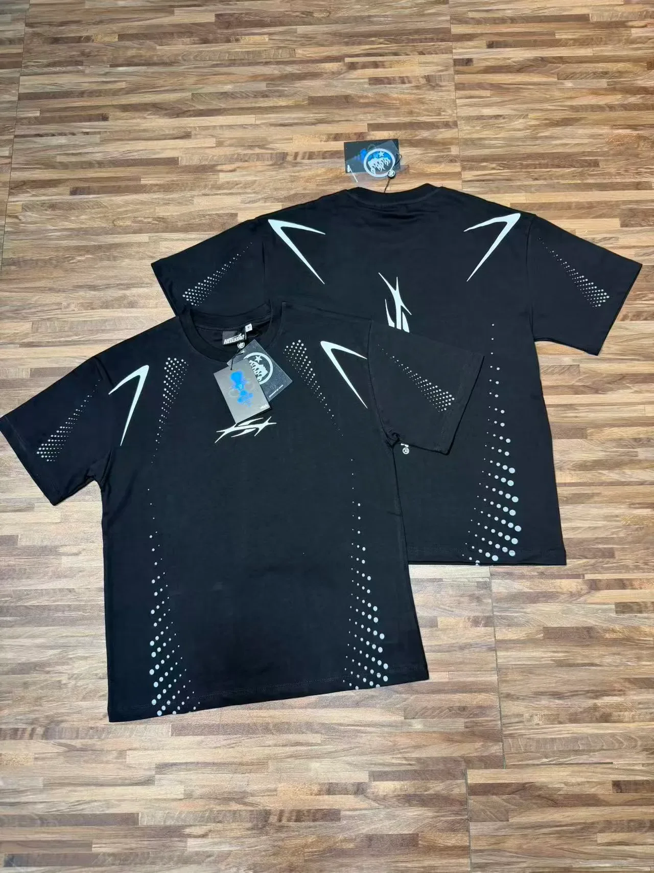 Hellstar Graphic Print Perforated Dot T-Shirt 10