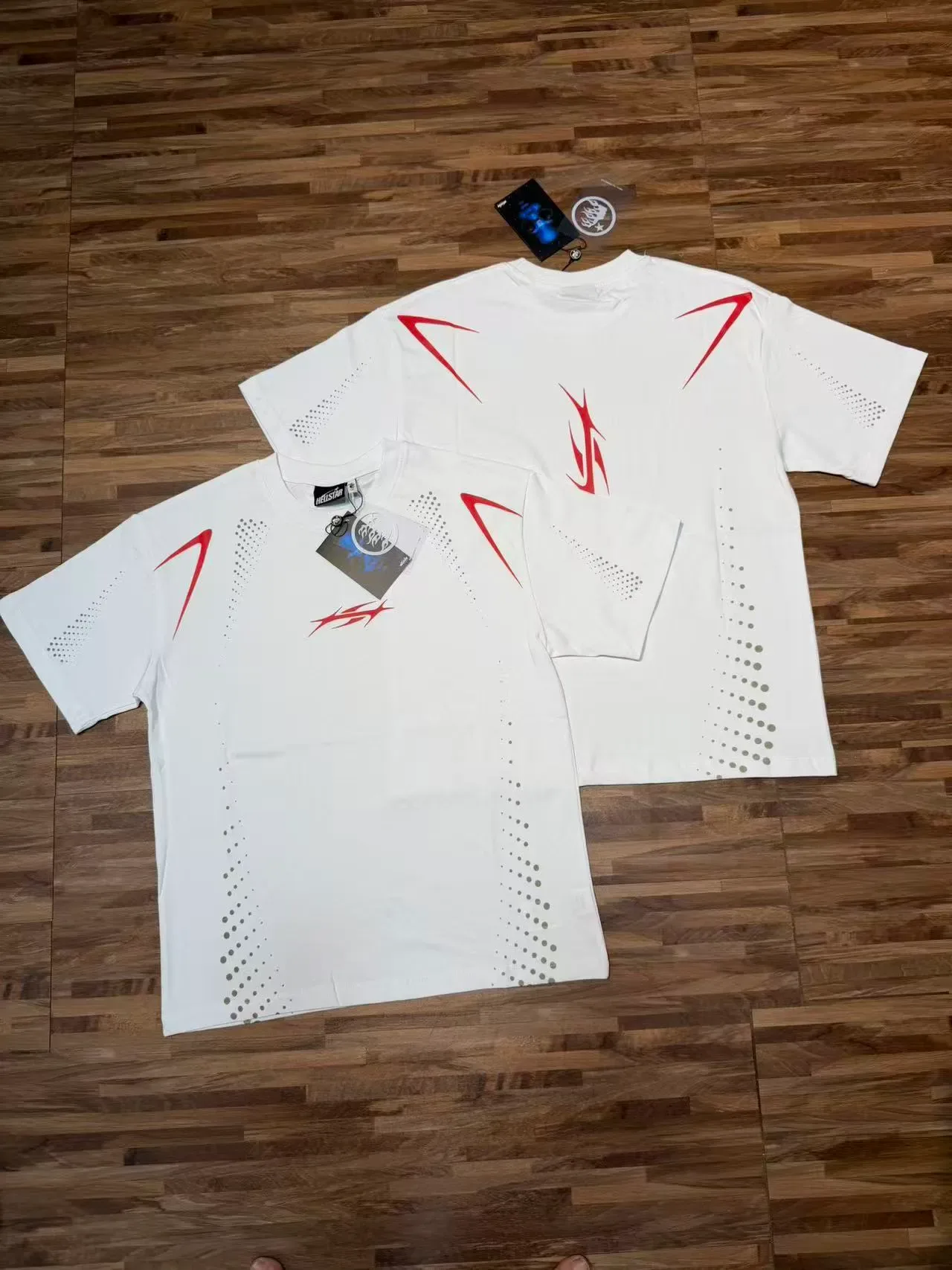 Hellstar Graphic Print Perforated Dot T-Shirt 13