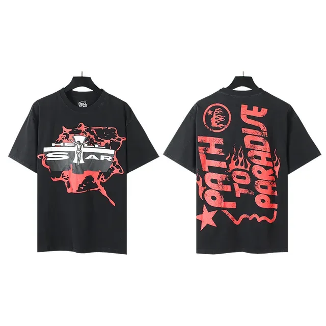 Hellstar Oversized Distressed Graphic Print Black T-Shirt 2