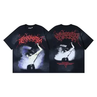 Hellstar Oversized Graphic Print Black T-Shirt