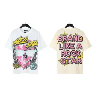 Hellstar Rock Skull Graphic Print Oversized T-Shirt